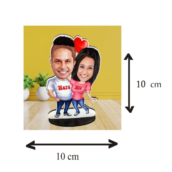 Lovely – Personalized Caricature Couple Gift - Image 2