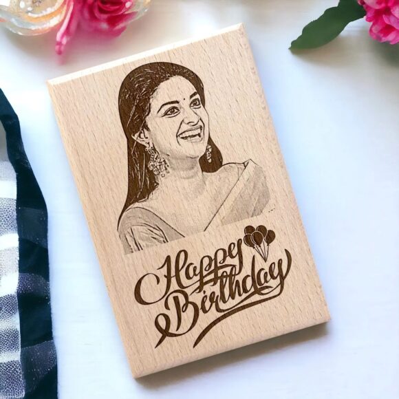 Personalized 6x4 Inch Wood Engraving with Stand – Custom Photo for Special Occasions - Image 3